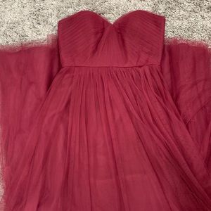 BHLDN Annabelle Black Cherry Dress